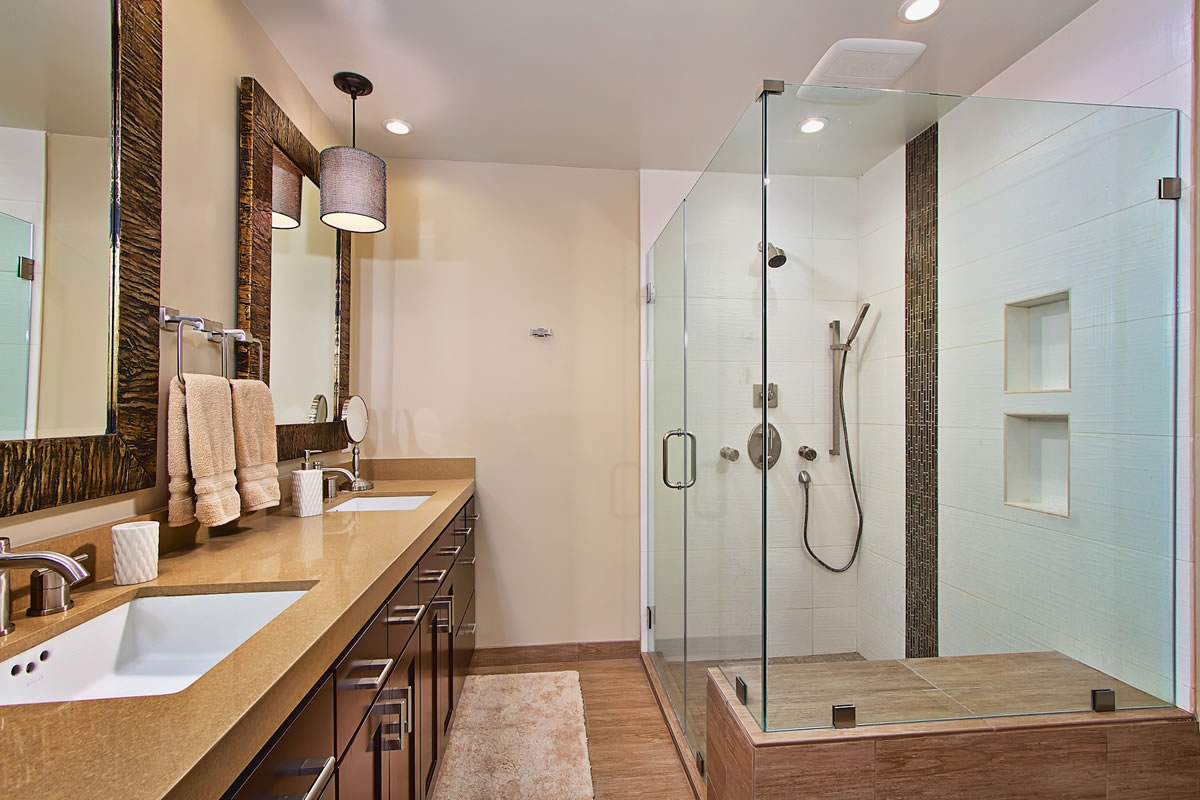 Arcadia Master Bathroom Remodel - Interior Design by Elle Interiors