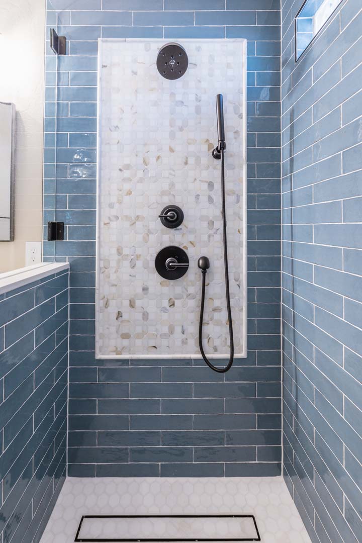 BLUE WAS THE COLOR Gilbert Master Bath Remodel