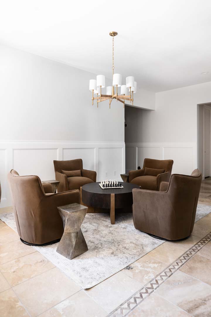 Full service interior design for furniture and accessories project